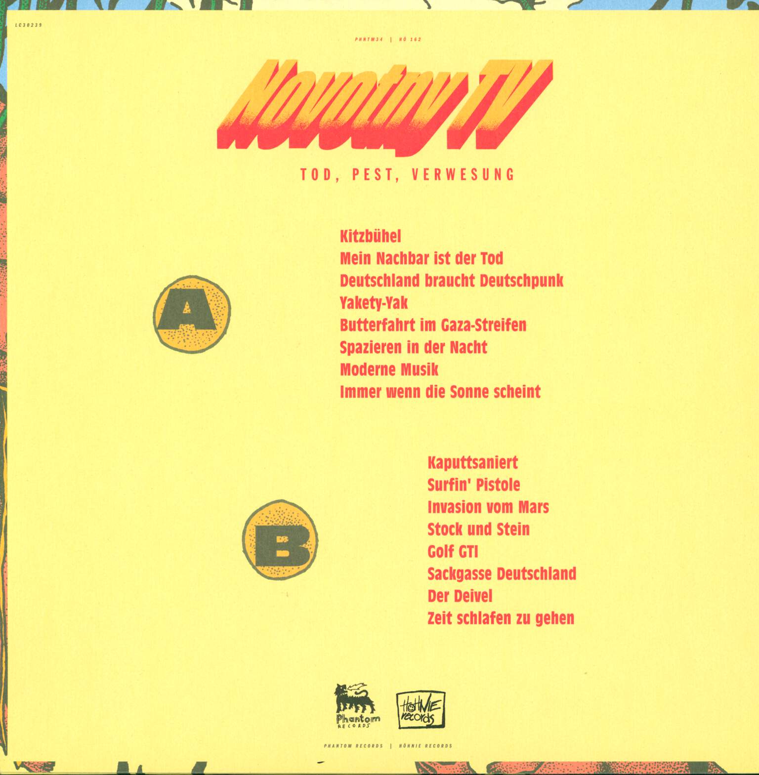 Novotny TV: Tod, Pest, Verwesung, 1×LP (Vinyl)