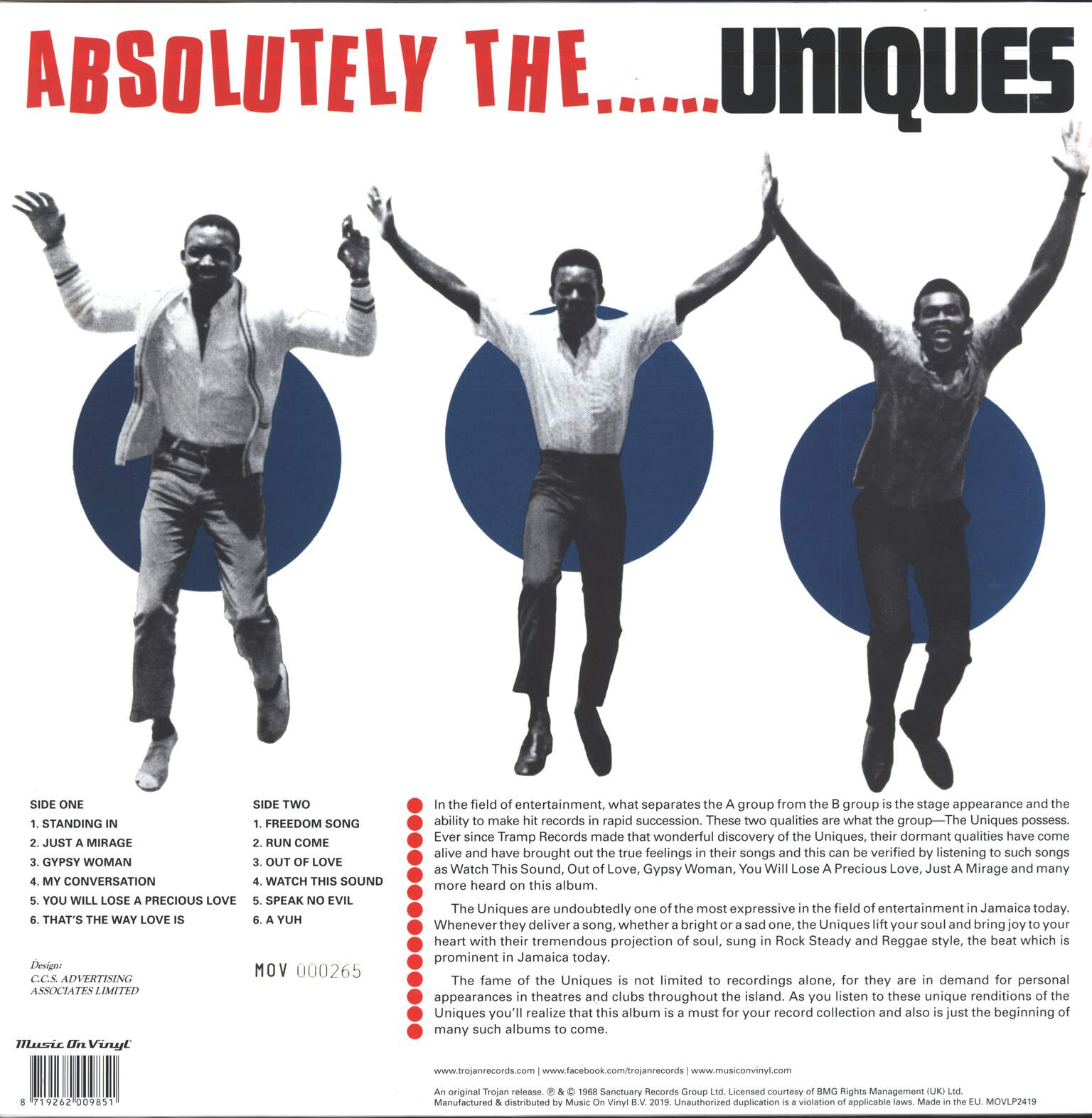The Uniques: Absolutely The... Uniques, 1×LP (Vinyl)