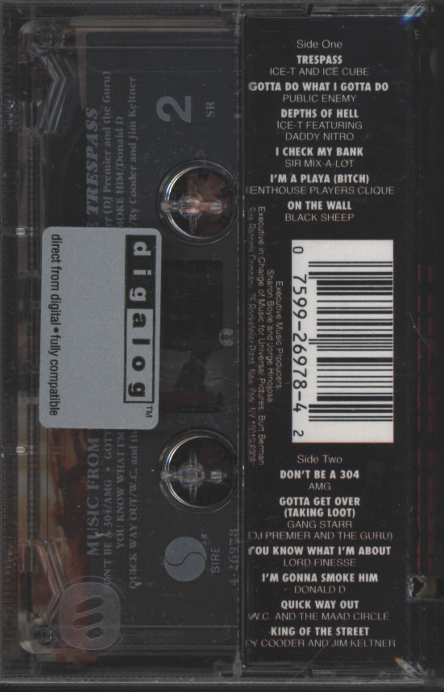 Various: Trespass (Music From The Motion Picture), 1×Tape