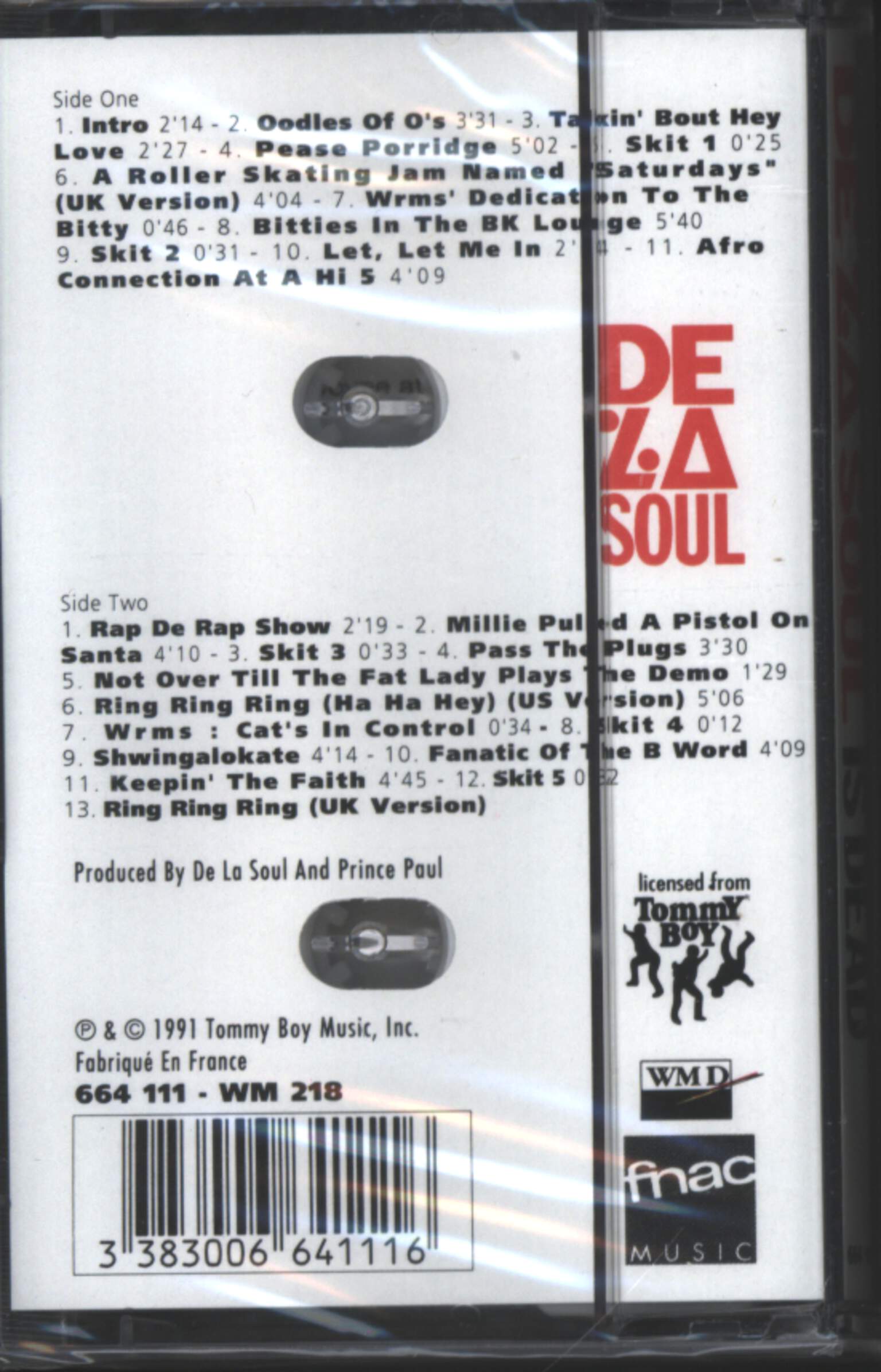 De La Soul: De La Soul Is Dead, 1×Tape
