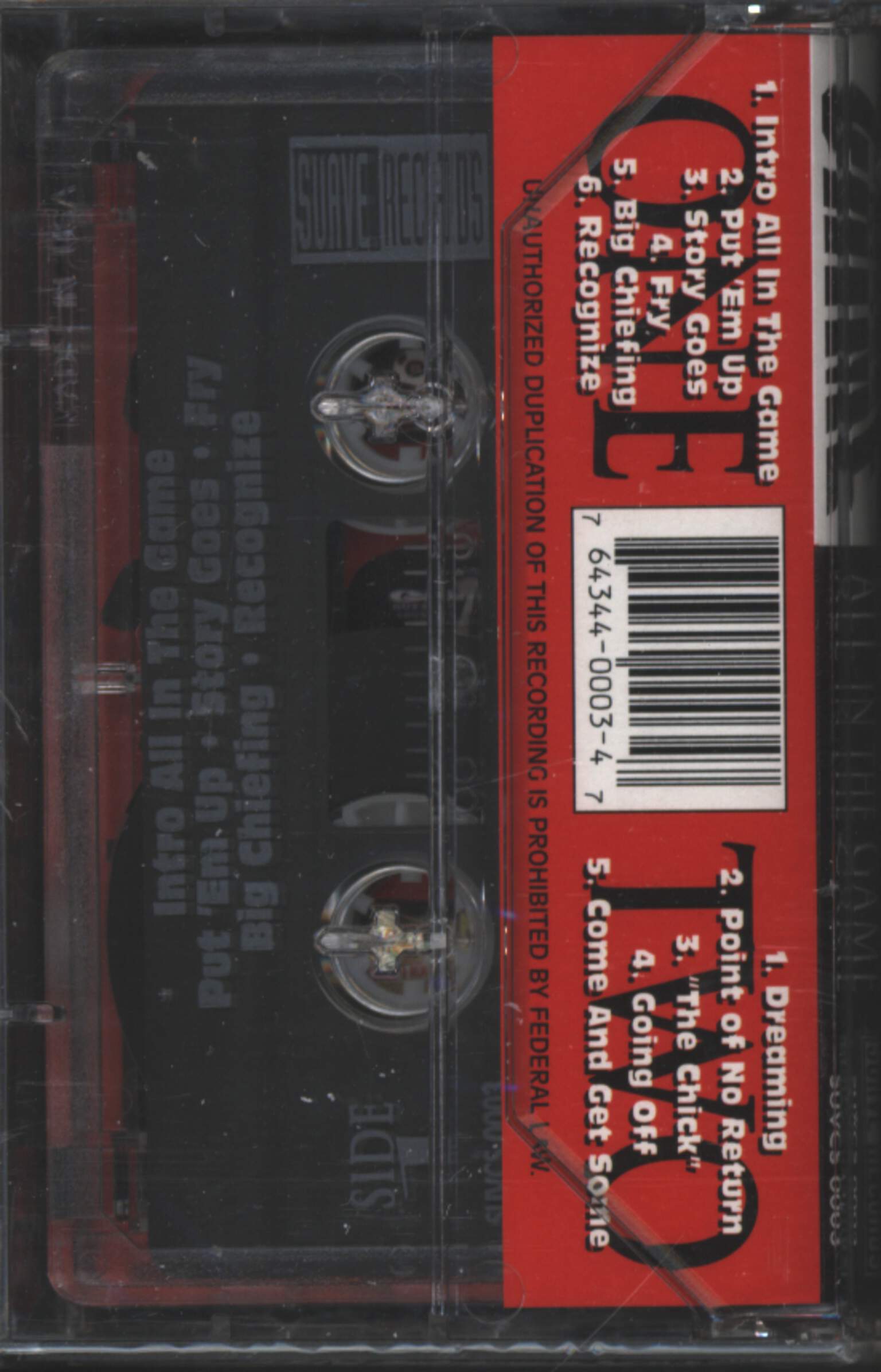 Crime Boss: All In The Game, 1×Tape