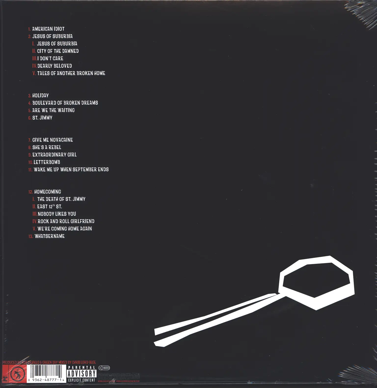 Green Day: American Idiot, 2×LP (Vinyl)