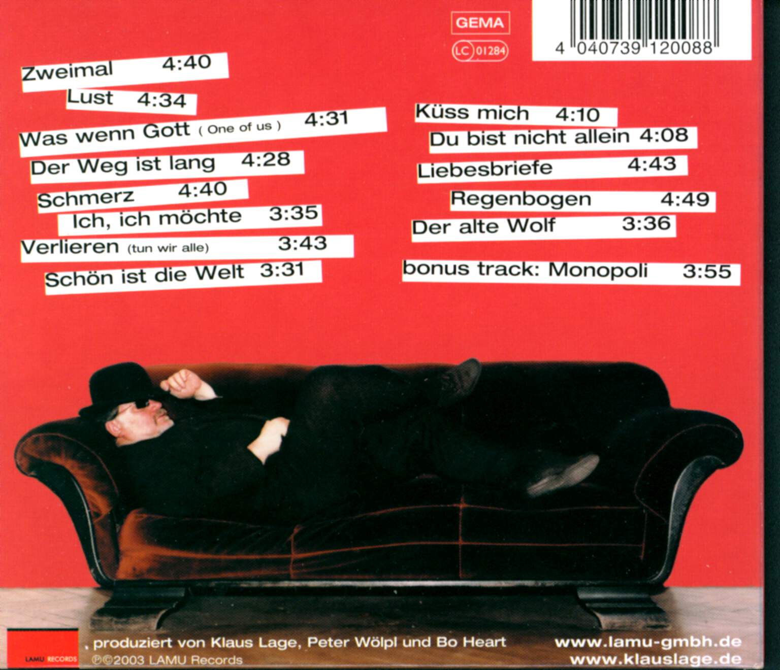 Klaus Lage: Die Welt Ist Schön, 1×CD