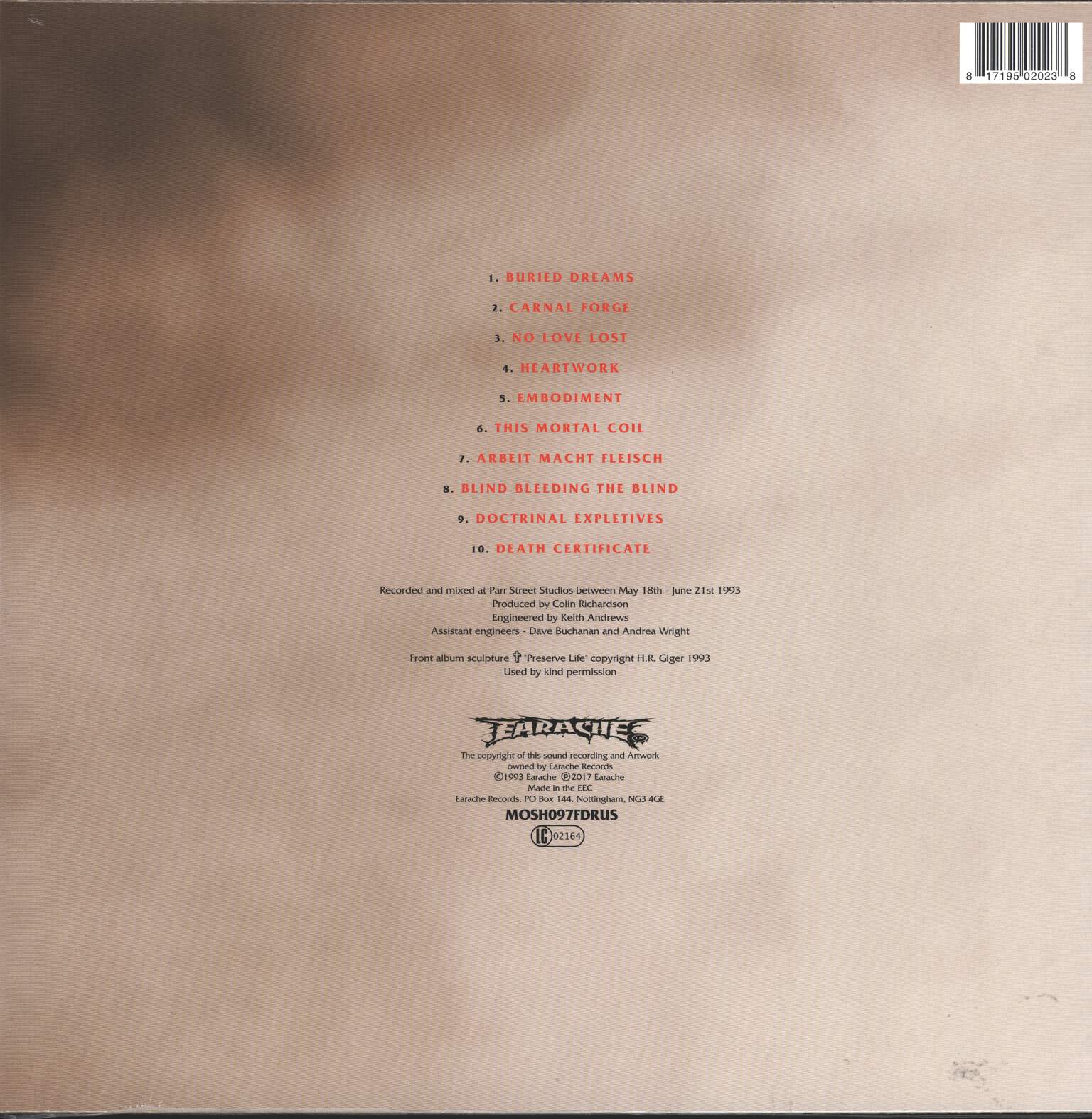 Carcass: Heartwork, 1×LP (Vinyl)