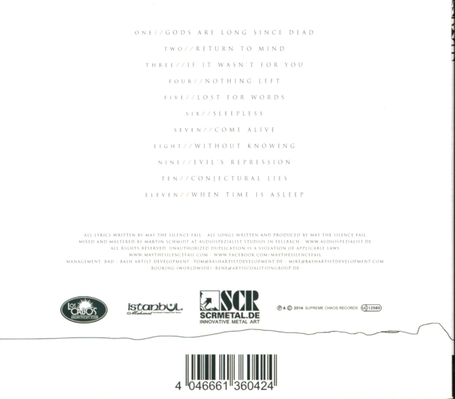 May The Silence Fail: Of Hope And Aspiration, 1×CD