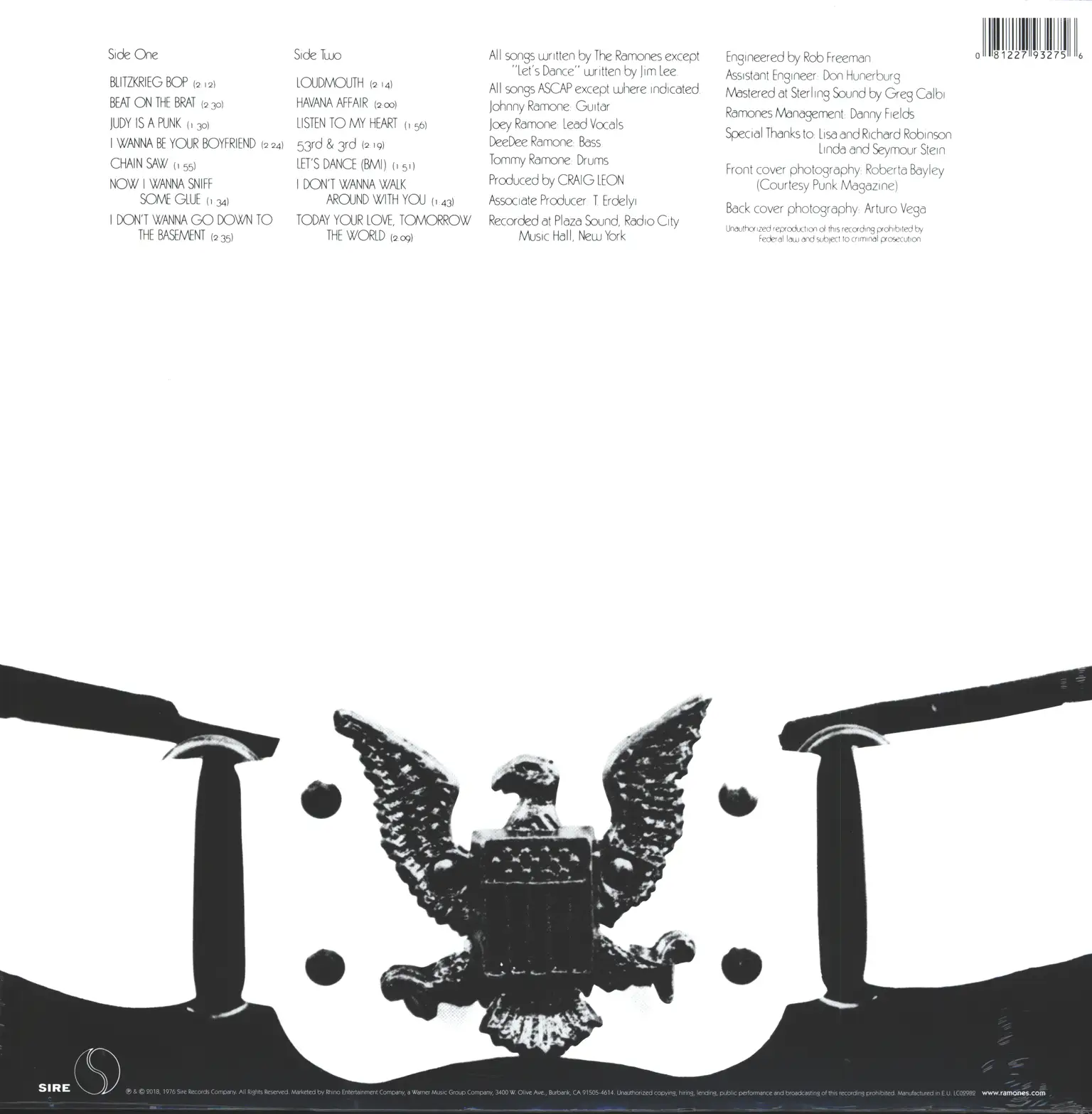 Ramones: Ramones, 1×LP (Vinyl)