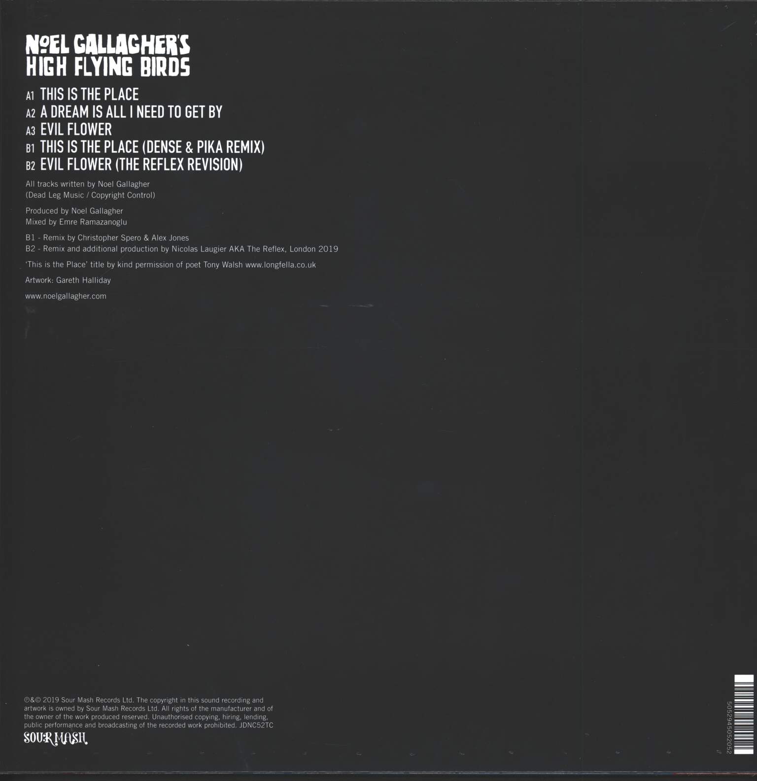 Noel Gallagher's High Flying Birds: This Is The Place, 1×12" Maxi Single (Vinyl)