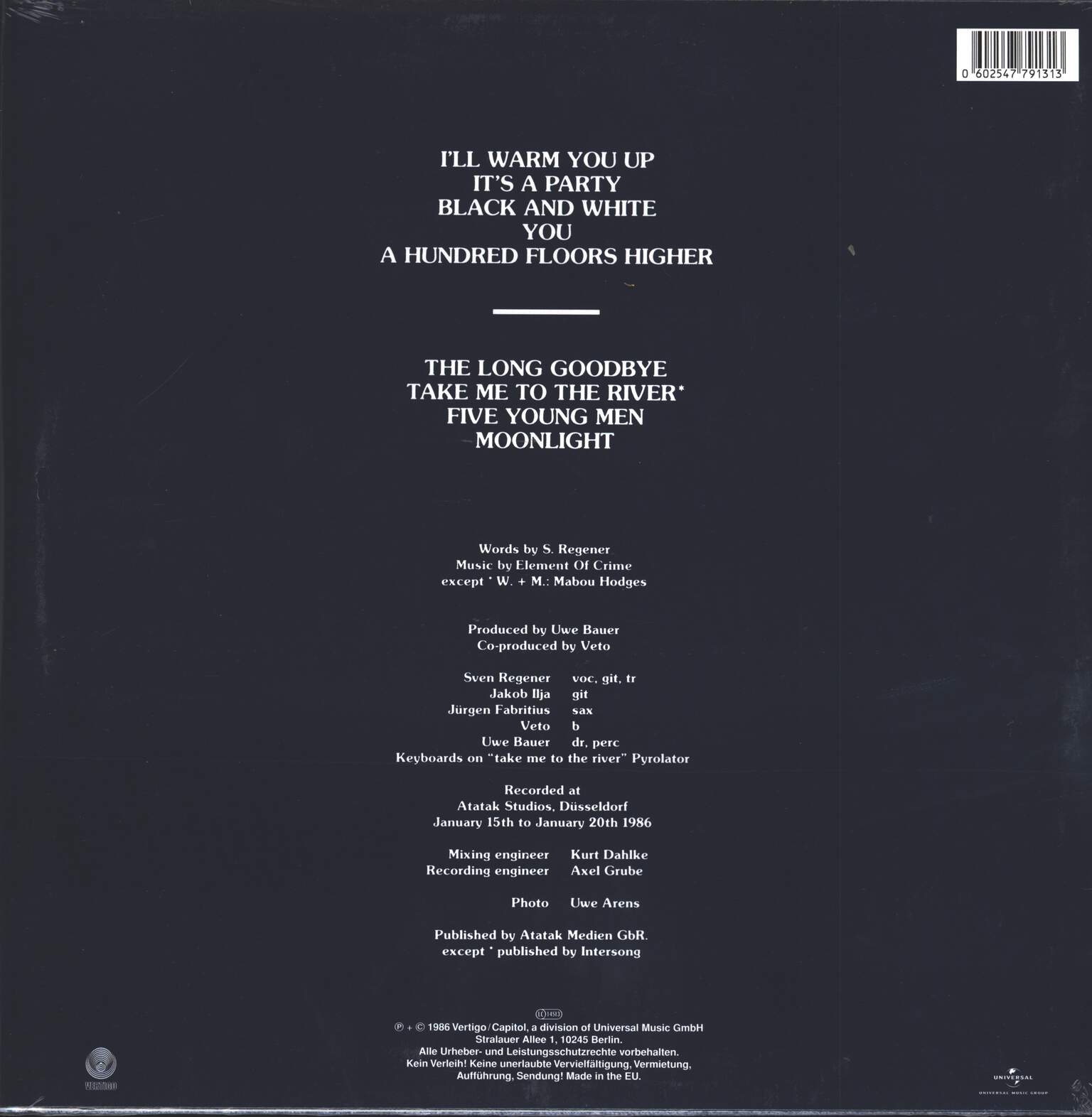 Element Of Crime: Basically Sad, 1×LP (Vinyl)