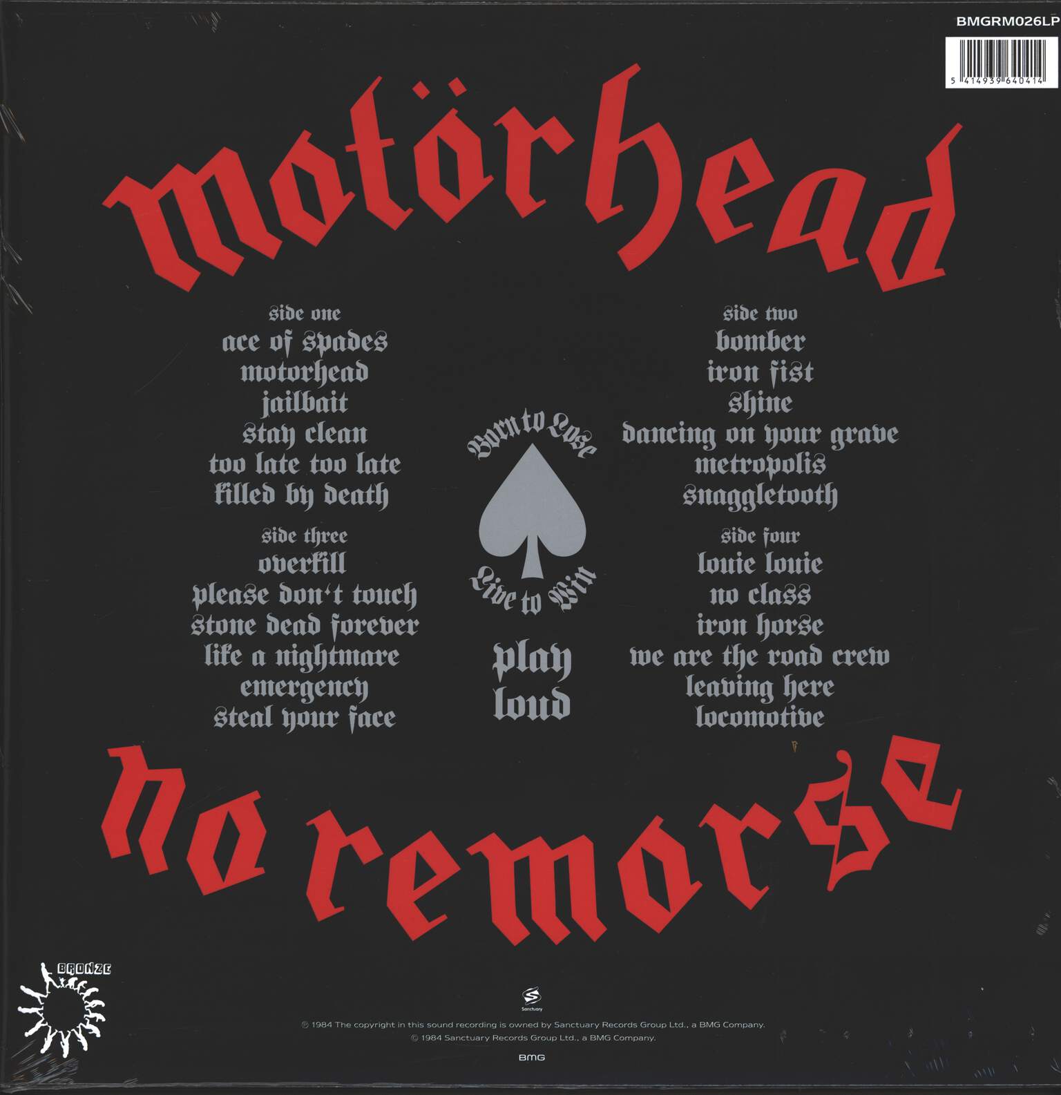 Motörhead: No Remorse, 2×LP (Vinyl)