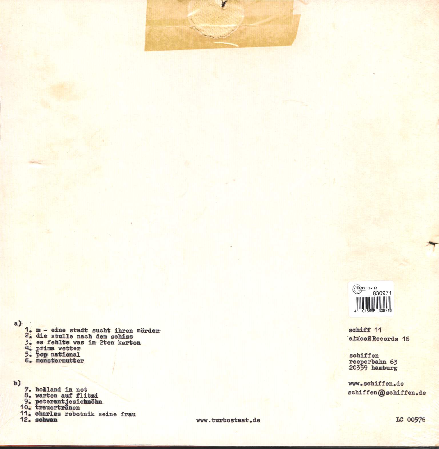Turbostaat: Schwan, 1×LP (Vinyl)