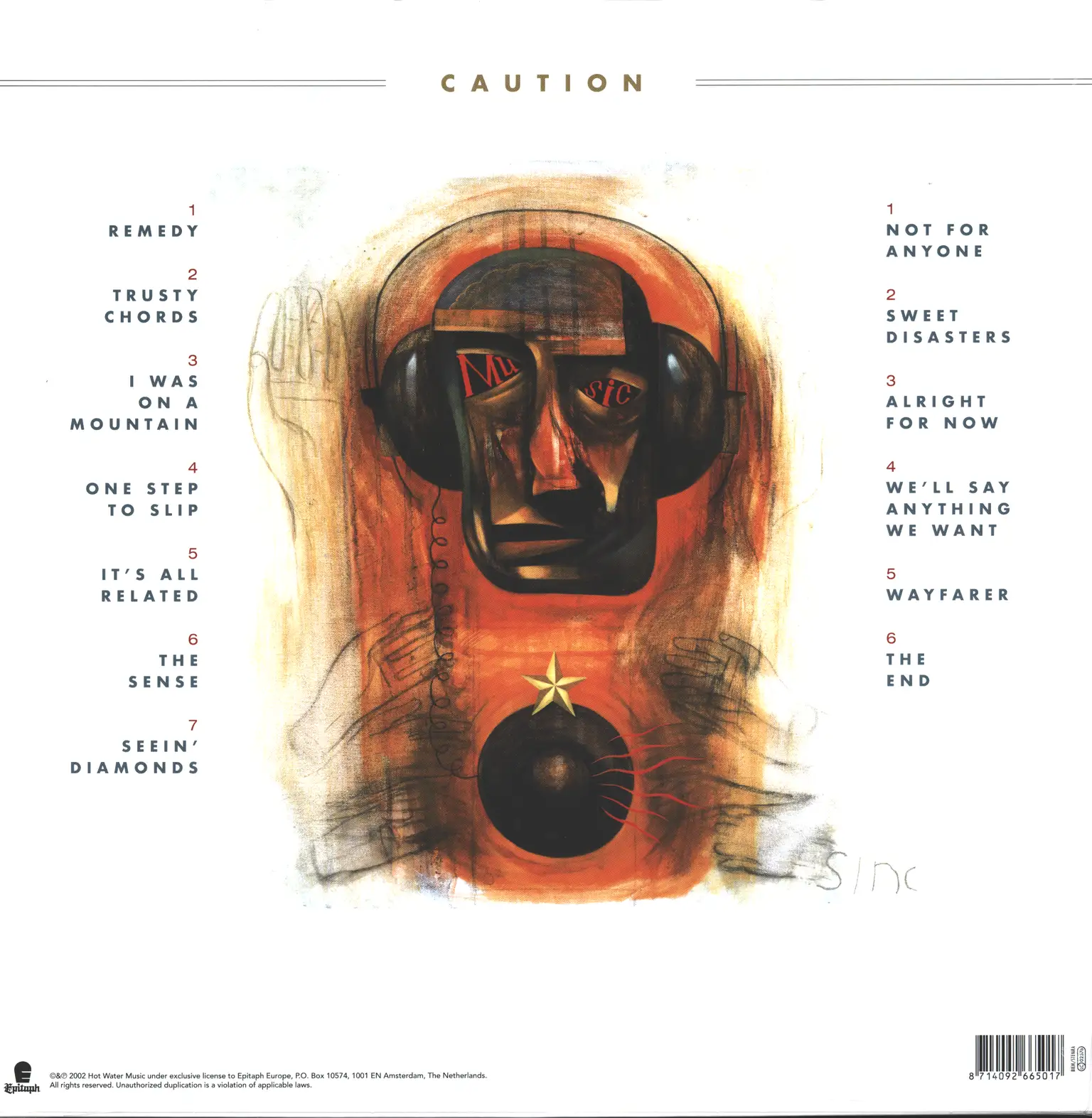 Hot Water Music: Caution, 1×LP (Vinyl)