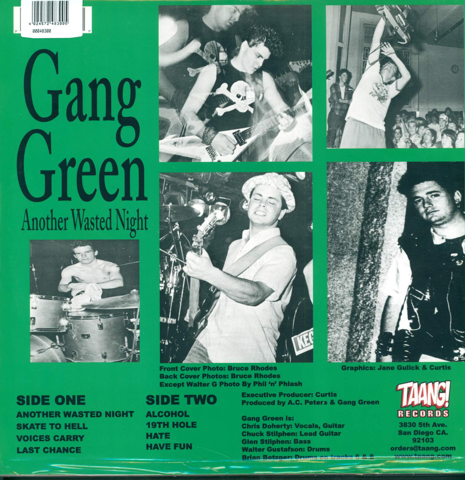 Gang Green: Another Wasted Night, 1×LP (Vinyl)