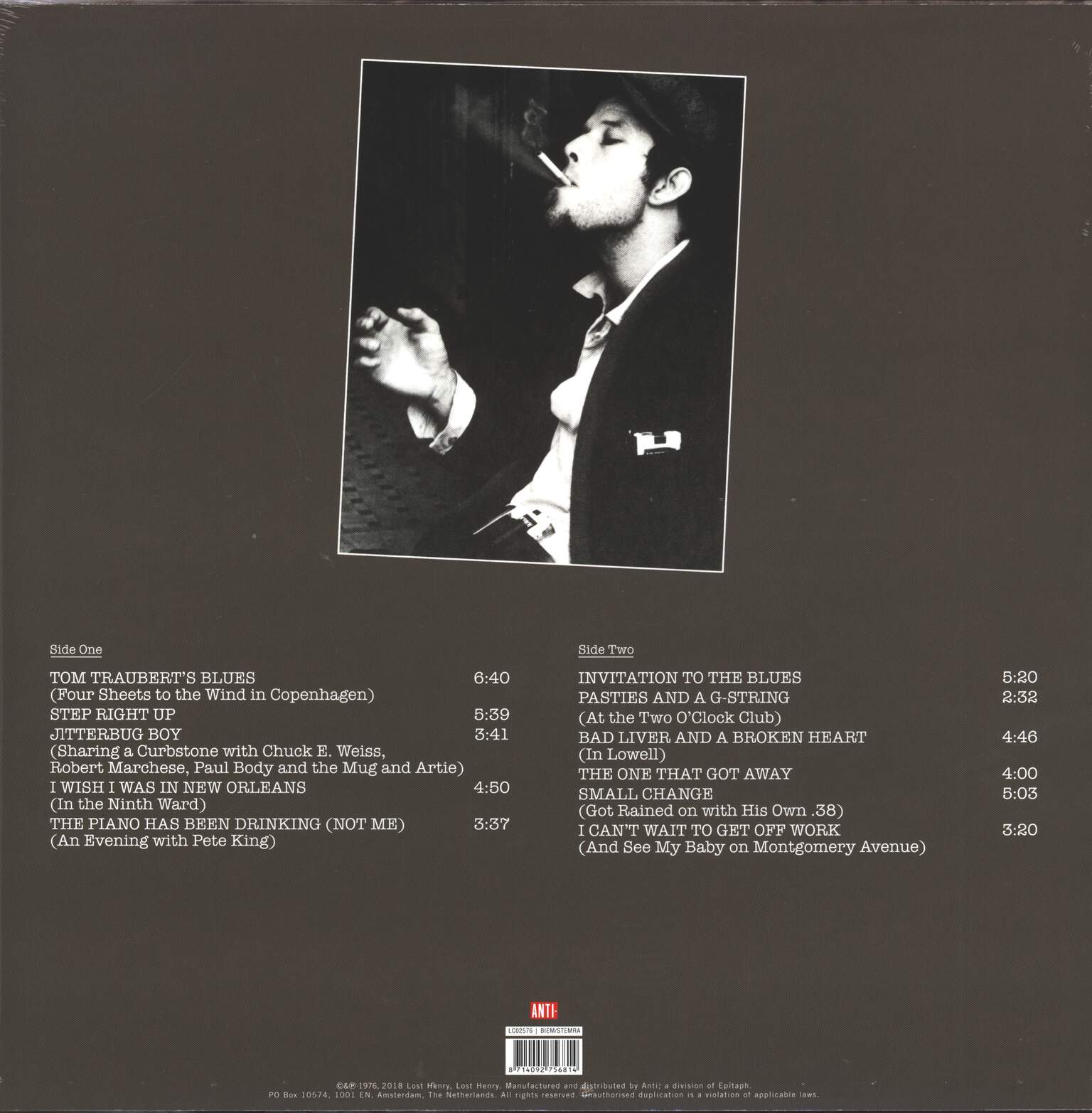 Tom Waits: Small Change, 1×LP (Vinyl)