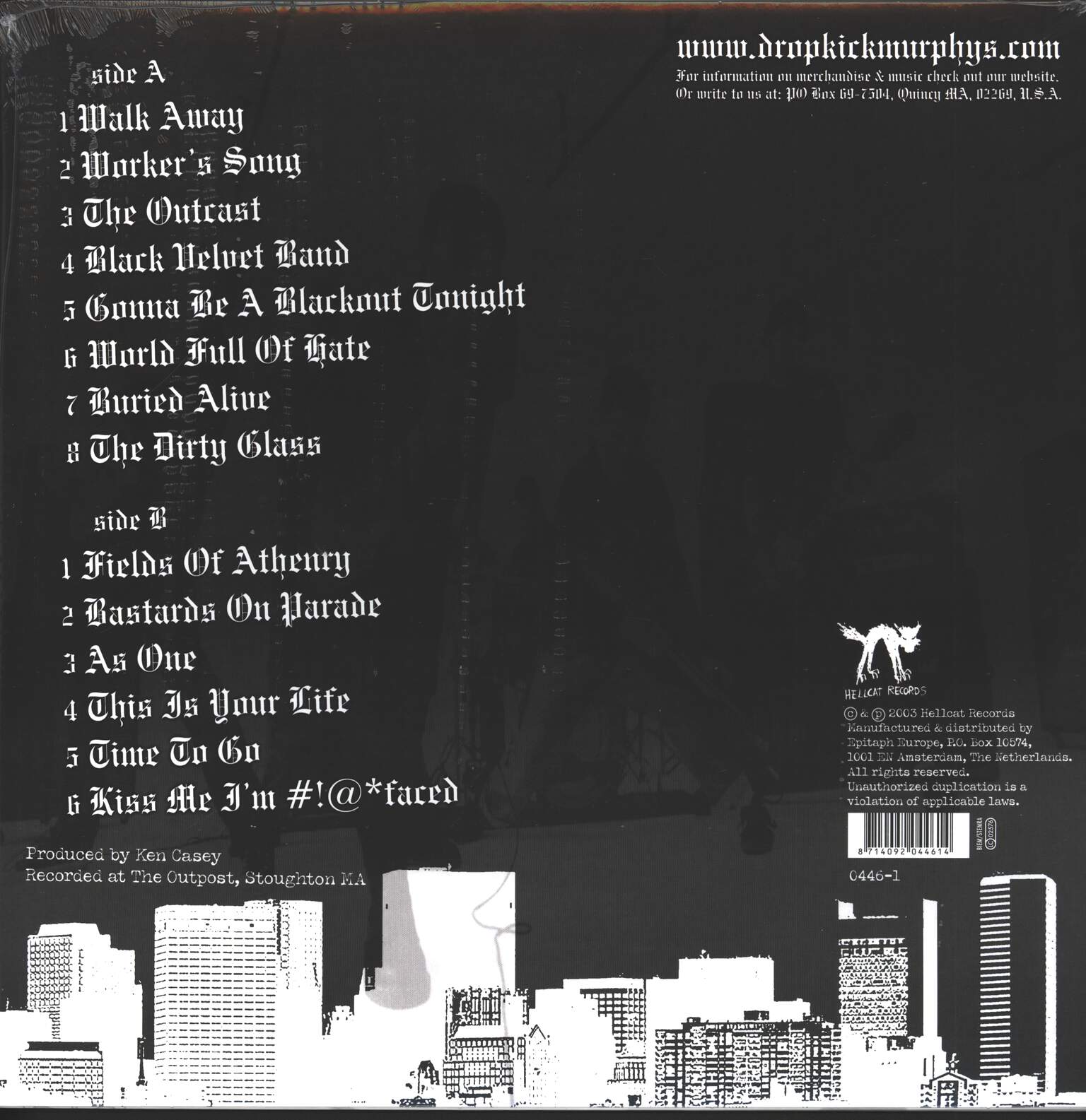 Dropkick Murphys: Blackout, 1×LP (Vinyl)