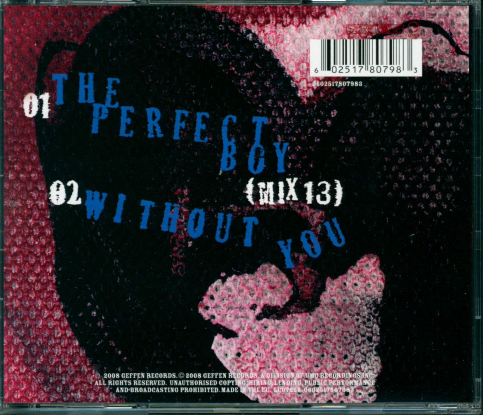 The Cure: The Perfect Boy, 1×Mini CD