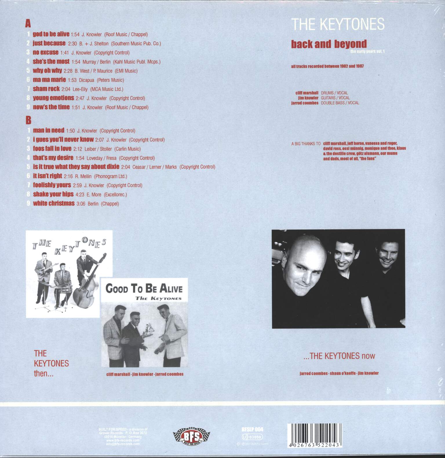 The Keytones: Back And Beyond - The Early Years Vol. 1, 1×LP (Vinyl)