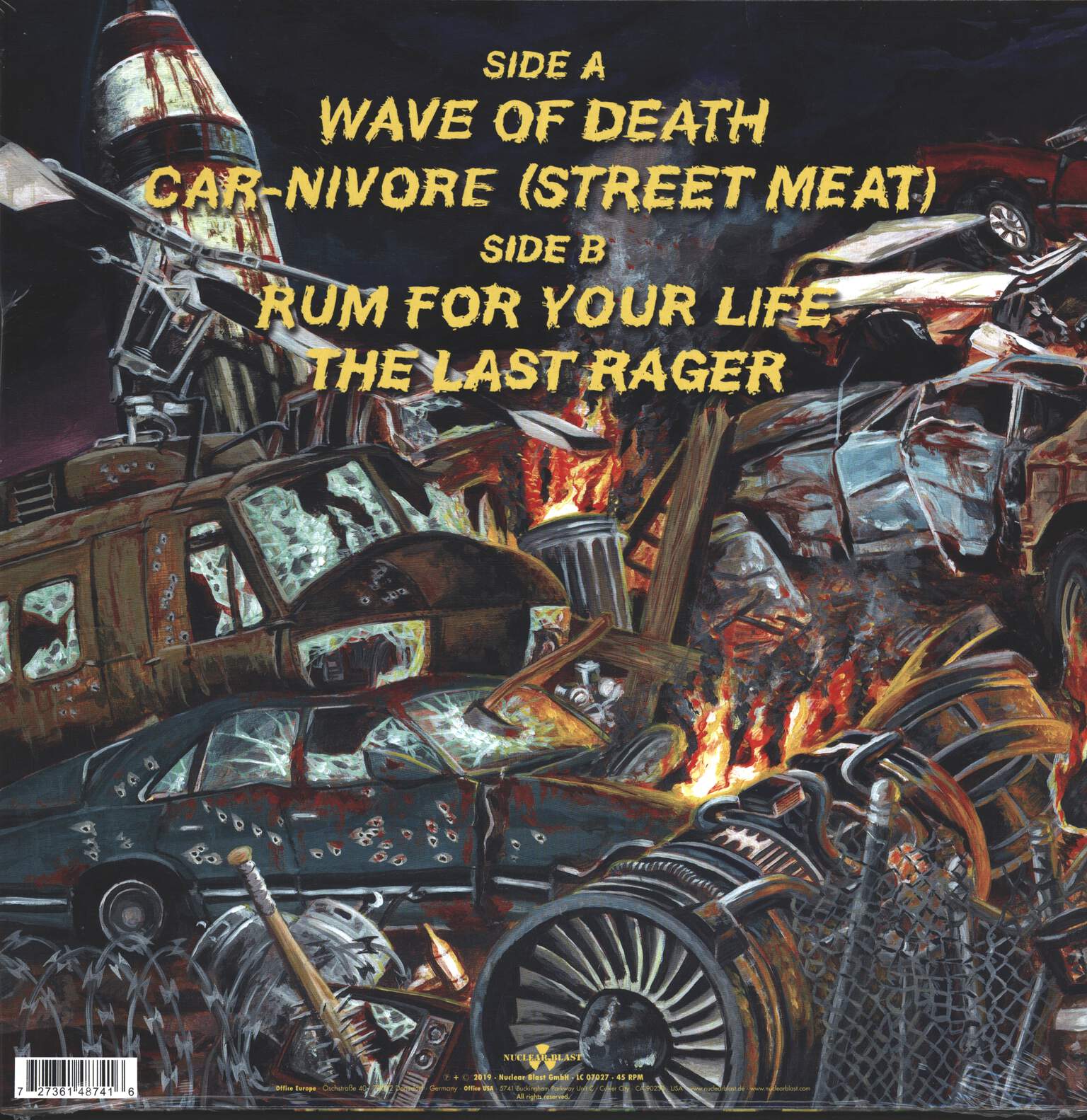 Municipal Waste: The Last Rager, 1×12" Maxi Single (Vinyl)