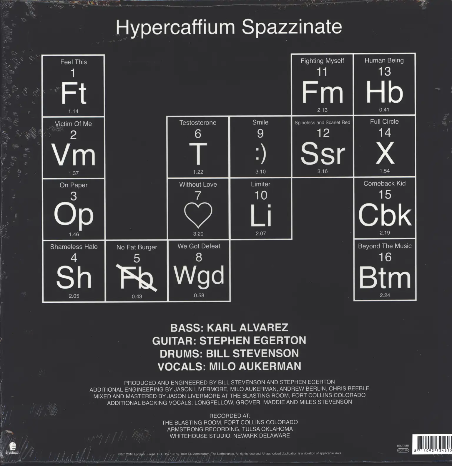 Descendents: Hypercaffium Spazzinate, 1×LP (Vinyl)