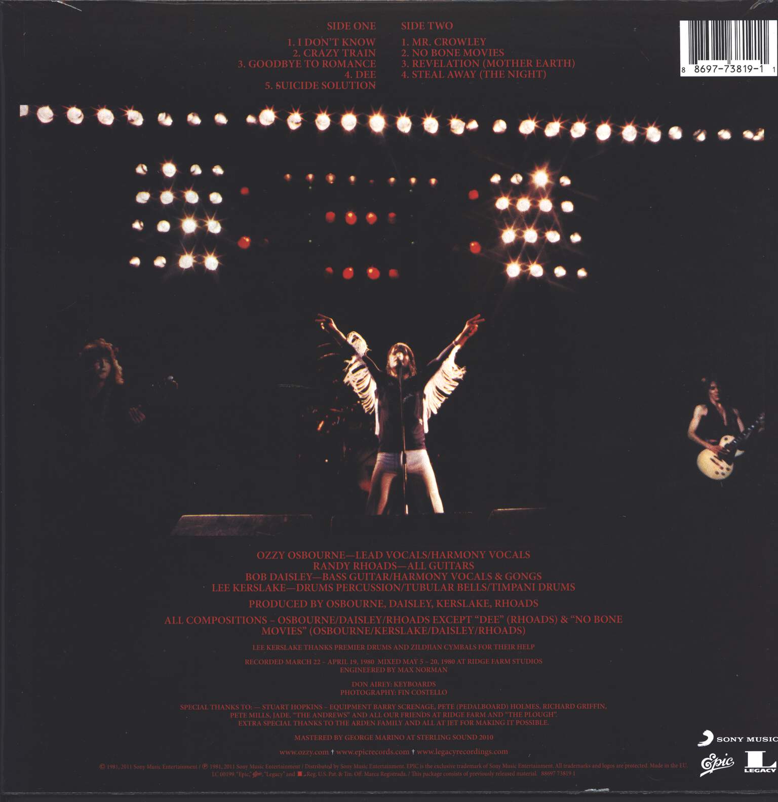 Ozzy Osbourne: Blizzard Of Ozz, 1×LP (Vinyl)
