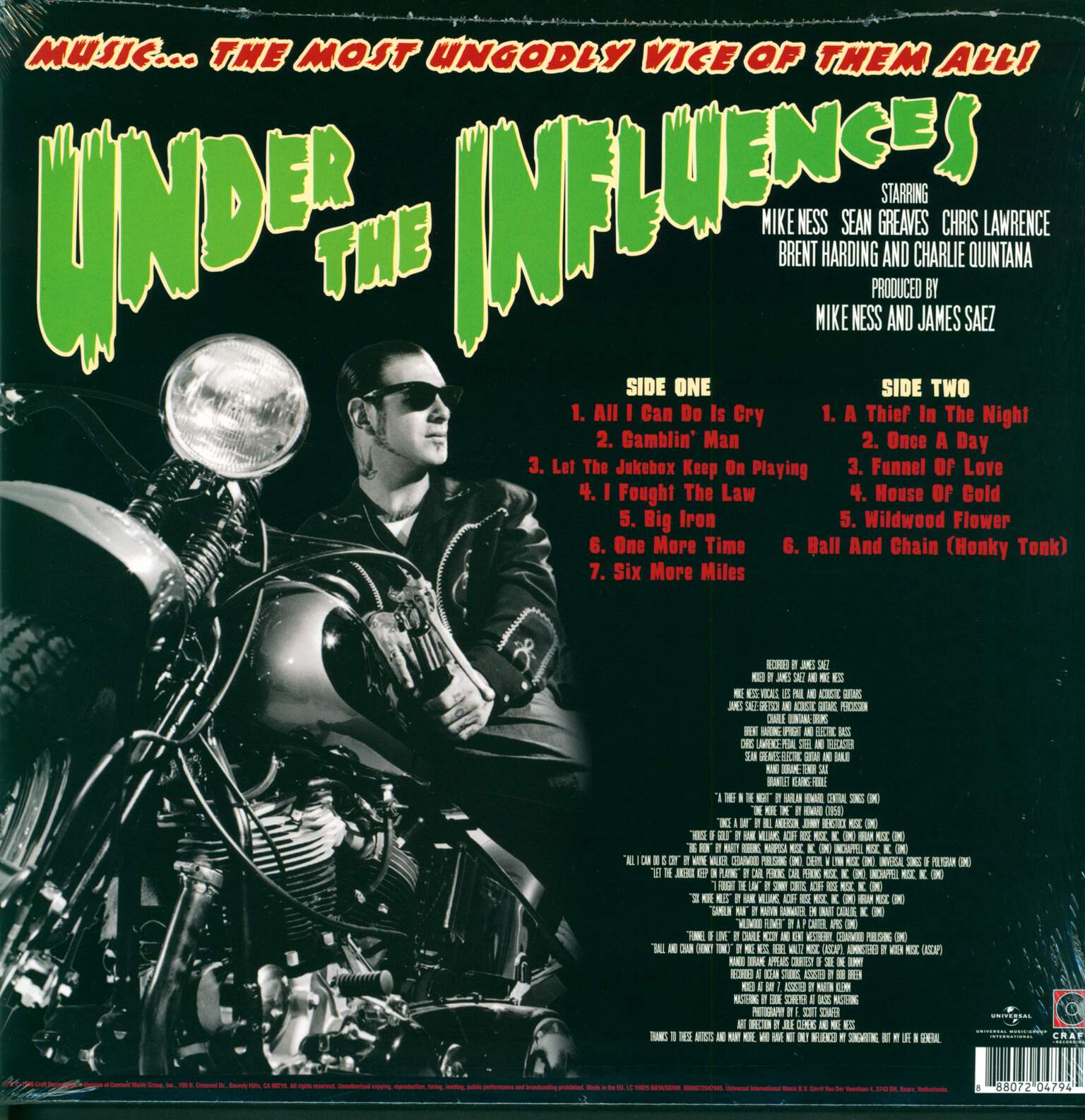 Mike Ness: Under The Influences, 1×LP (Vinyl)