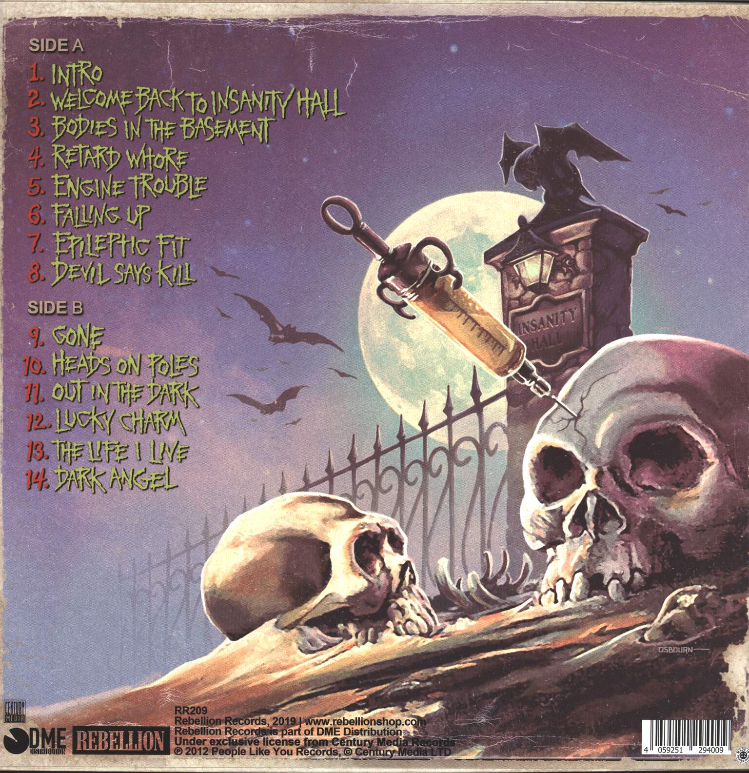 Demented Are Go: Welcome Back To Insanity Hall, 1×LP (Vinyl)