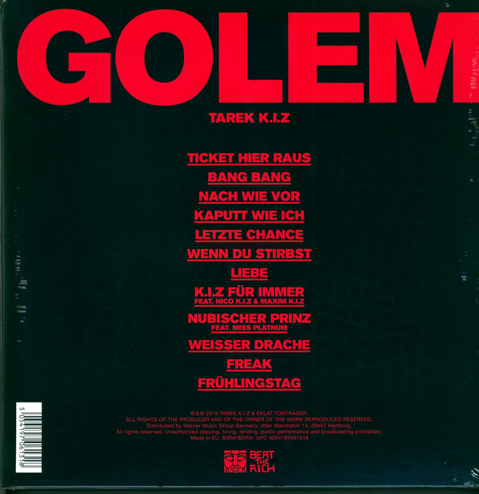 Tarek: Golem, 1×LP (Vinyl)