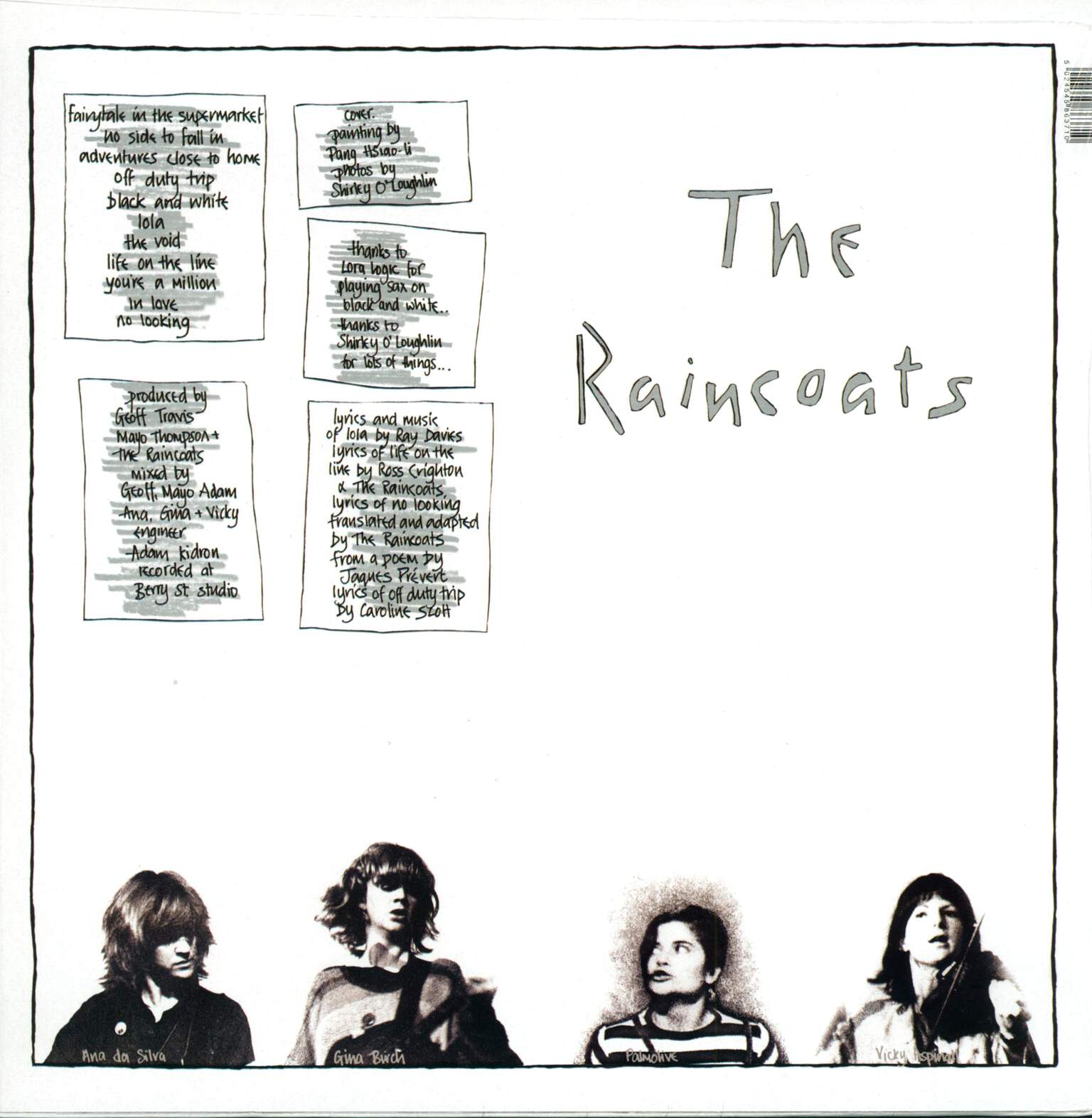 The Raincoats: The Raincoats, 1×LP (Vinyl)