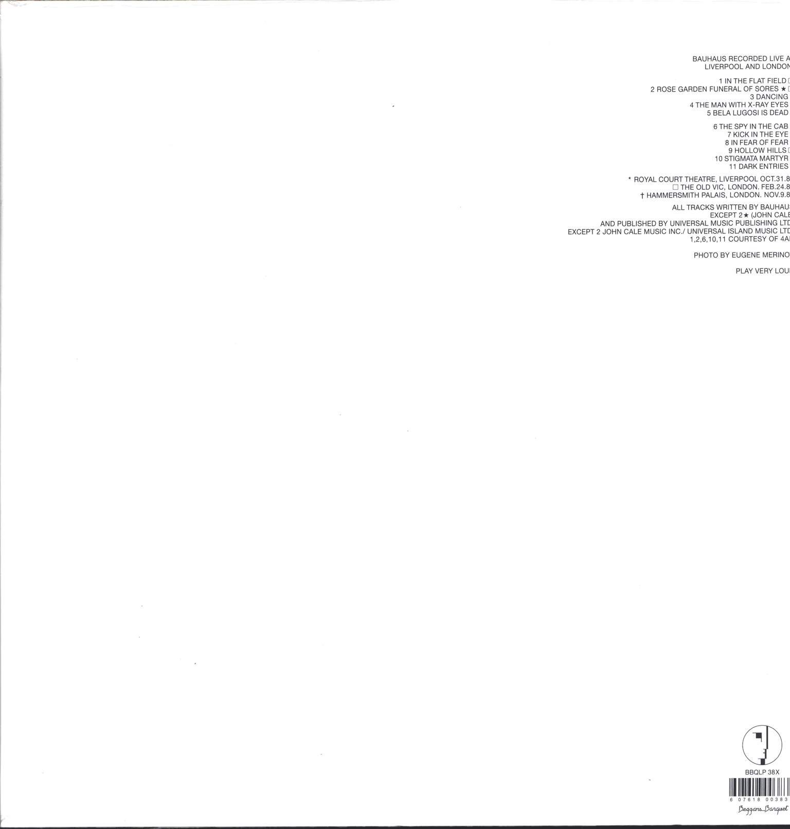 Bauhaus: Press The Eject And Give Me The Tape, 1×LP (Vinyl)
