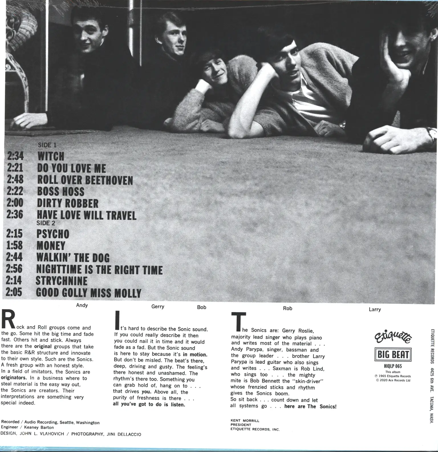 The Sonics: Here Are The Sonics!!!, 1×LP (Vinyl)