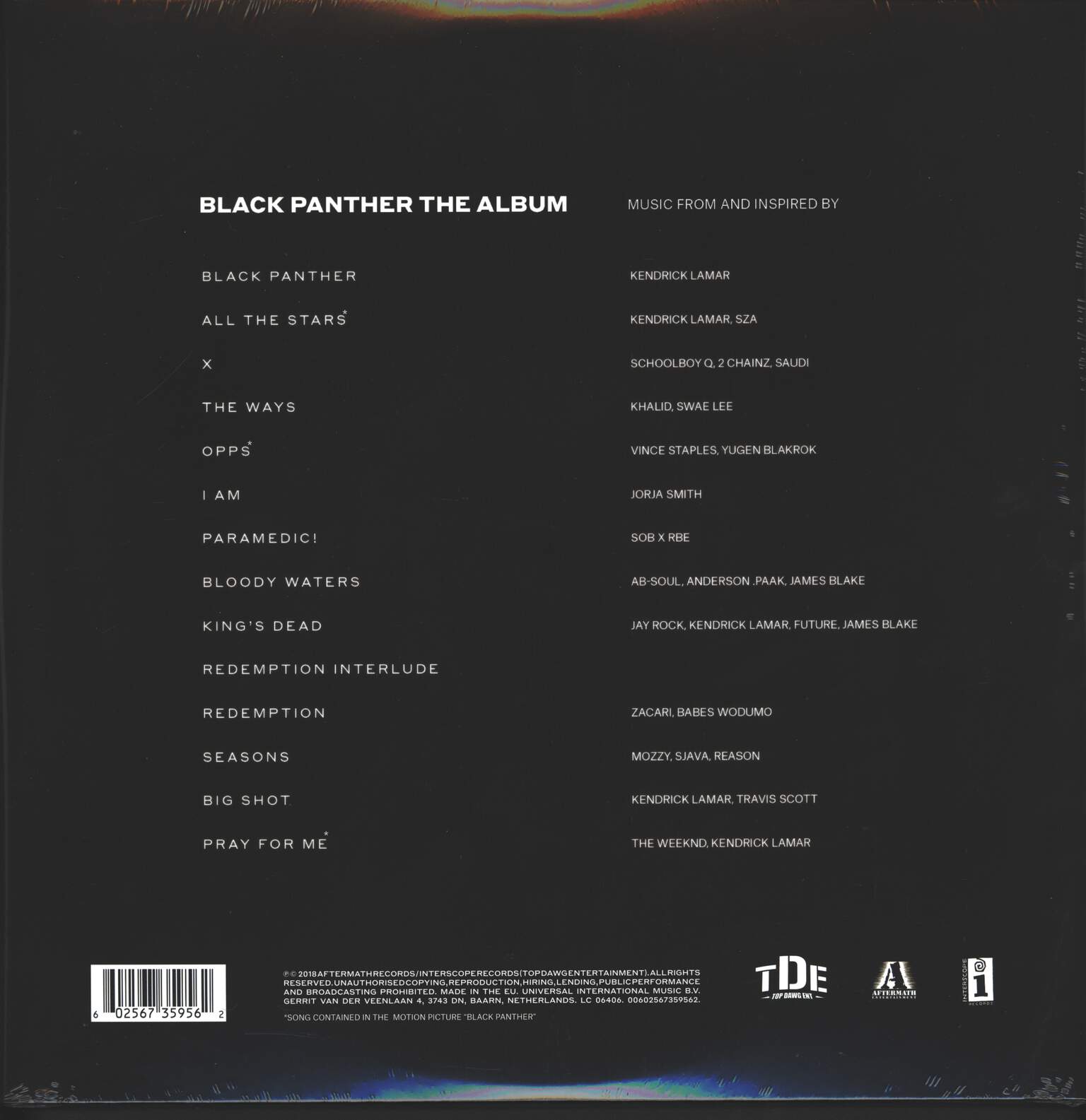 Various: Black Panther The Album (Music From And Inspired By), 2×LP (Vinyl)