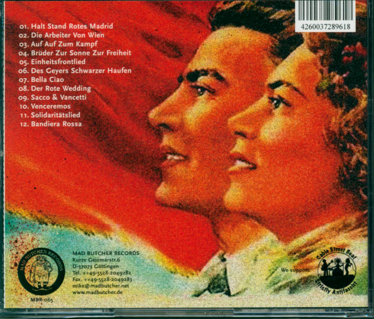 Commandantes: Lieder Für Die Arbeiterklasse, 1×CD