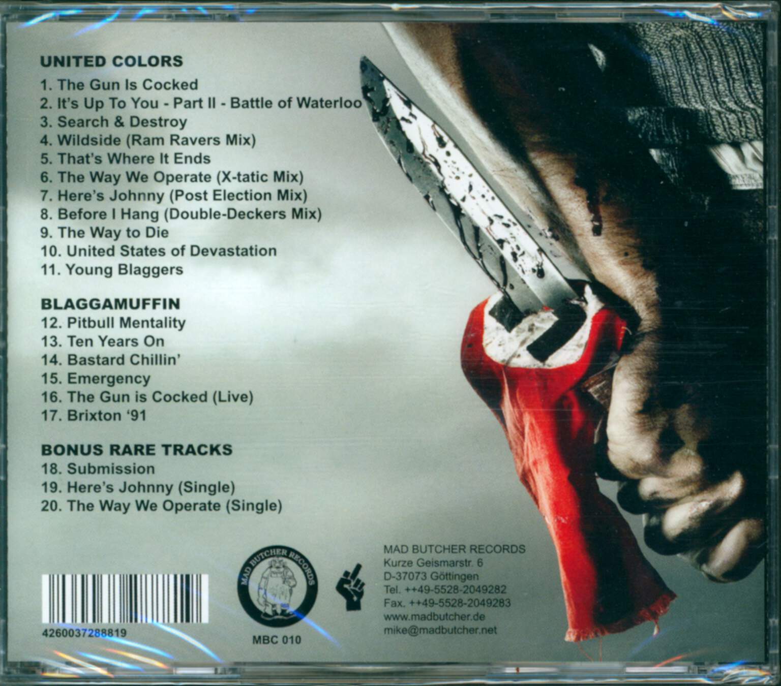 Blaggers ITA: United Colors Of Blaggers ITA, 1×CD