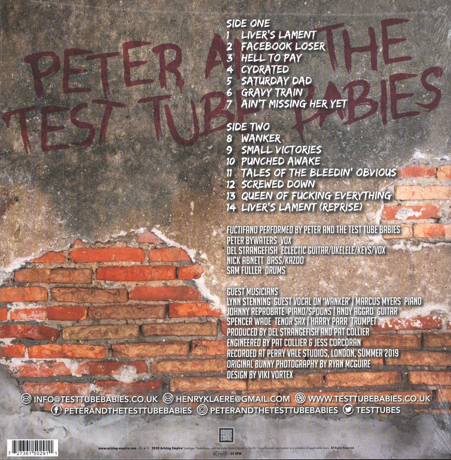 Peter And The Test Tube Babies: Fuctifano, 1×LP (Vinyl)