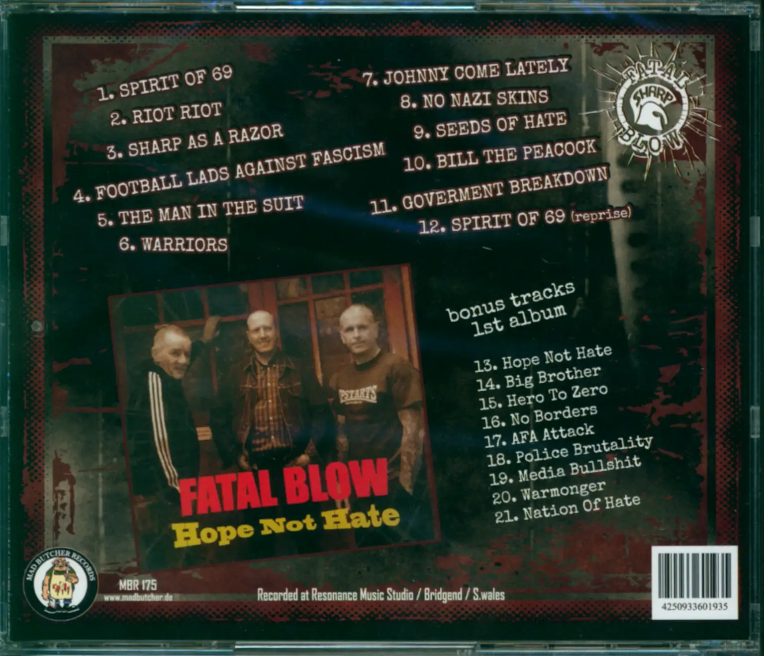 Fatal Blow: Victimized, 1×CD