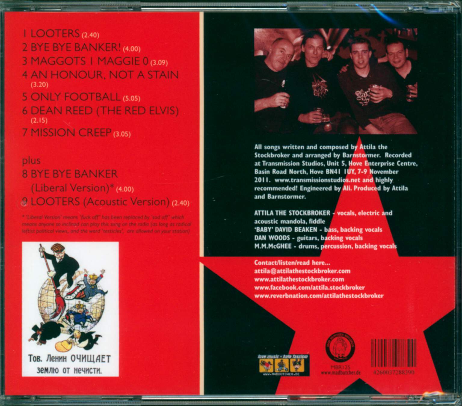 Attila The Stockbroker's Barnstormer: Bankers & Looters, 1×CD
