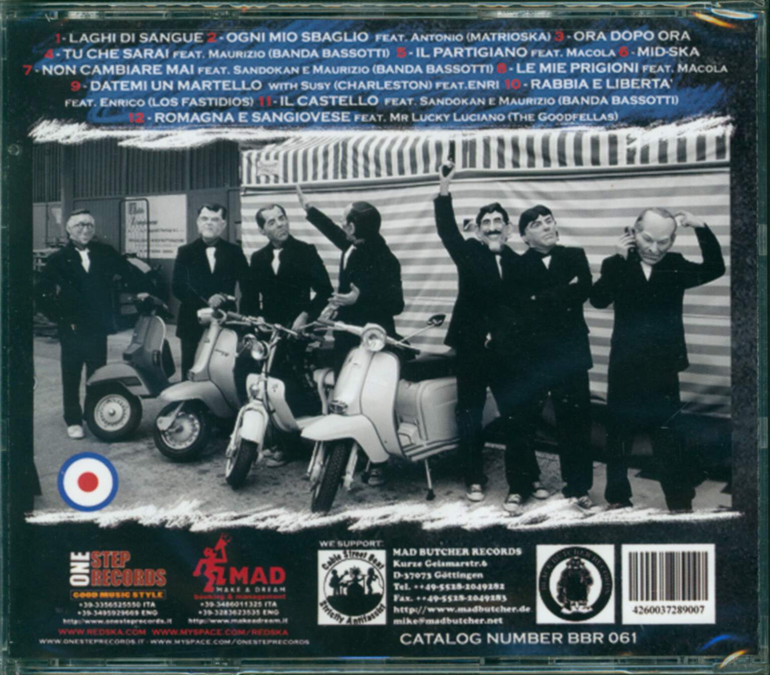 Redska: Le Mie Prigioni, 1×CD