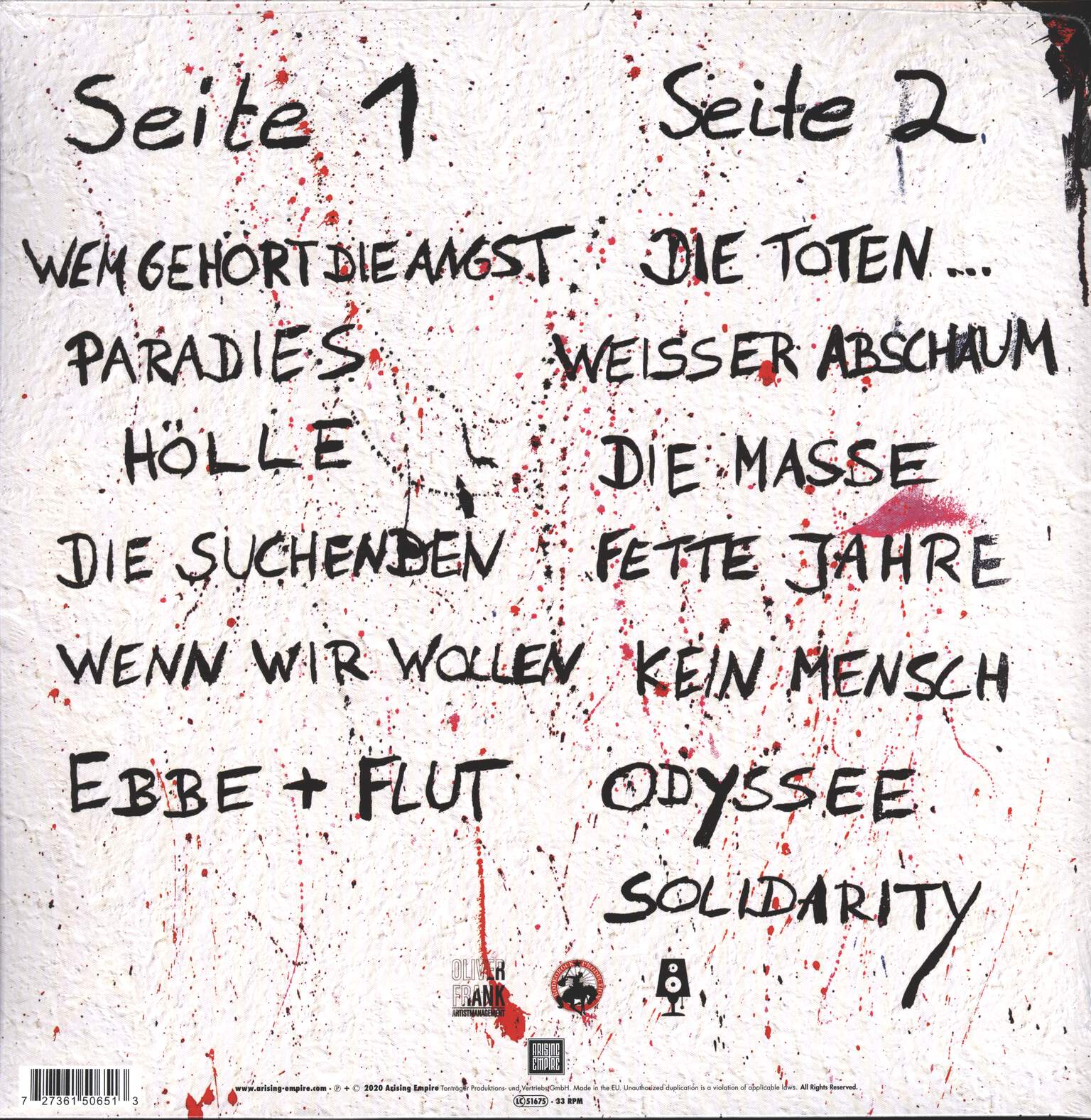Slime: Wem Gehört Die Angst, 1×LP (Vinyl)