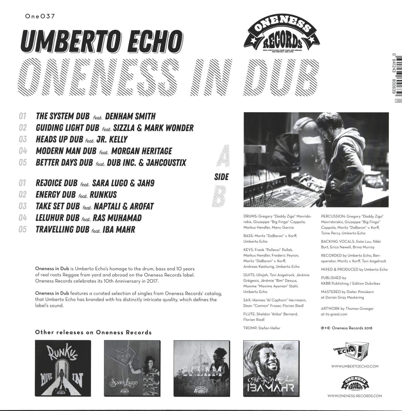 Umberto Echo: Oneness In Dub, 1×LP (Vinyl)