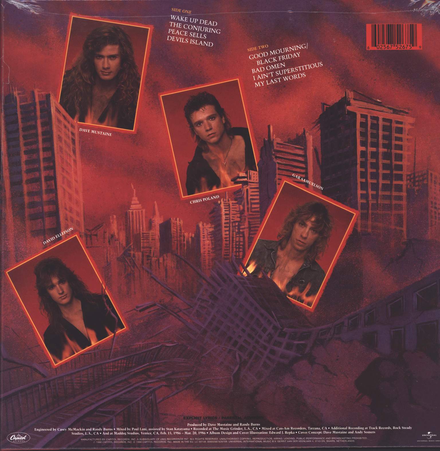 Megadeth: Peace Sells...But Who's Buying?, 1×LP (Vinyl)