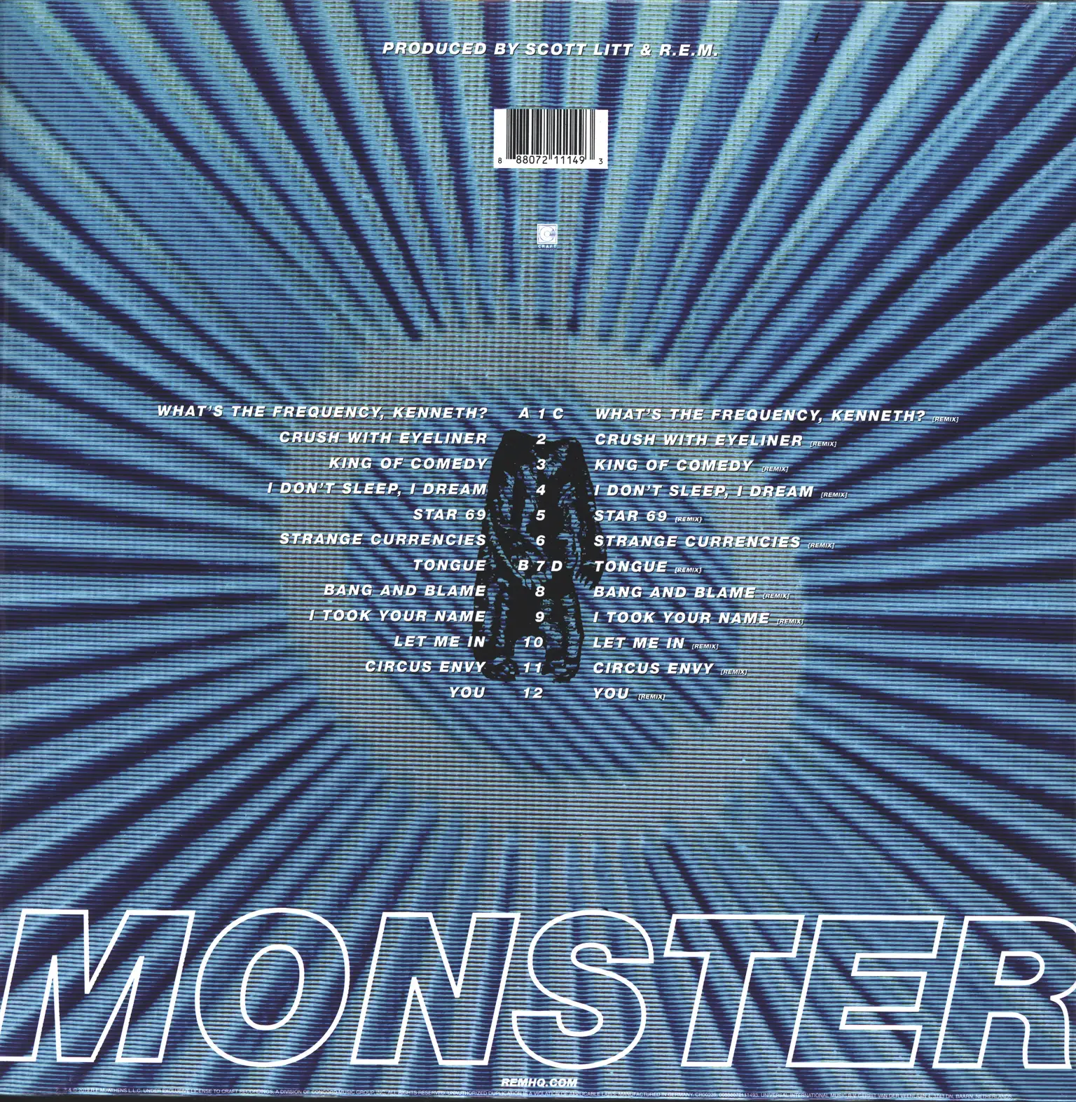 R.E.M.: Monster, 2×LP (Vinyl)