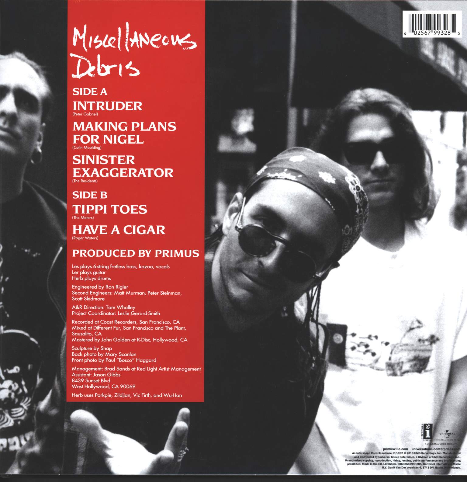 Primus: Miscellaneous Debris, 1×LP (Vinyl)