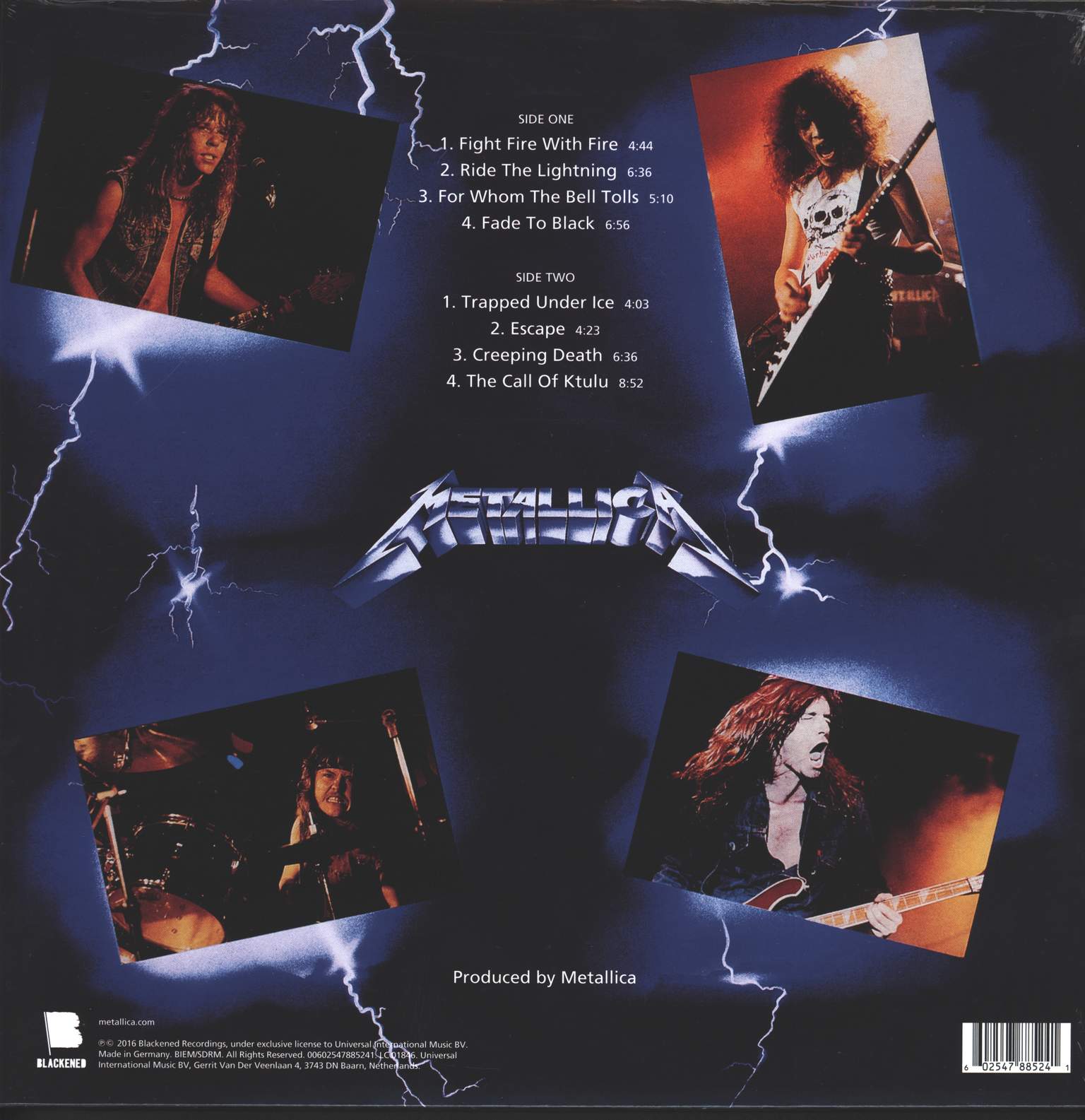 Metallica: Ride The Lightning, 1×LP (Vinyl)