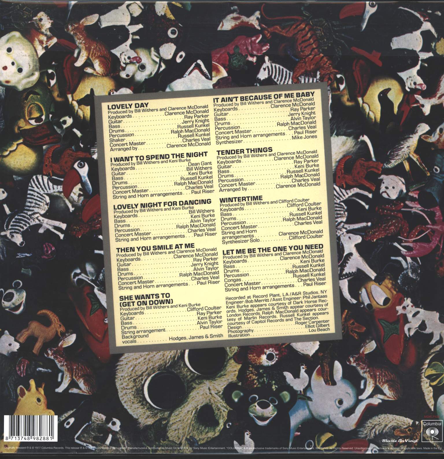 Bill Withers: Menagerie, 1×LP (Vinyl)