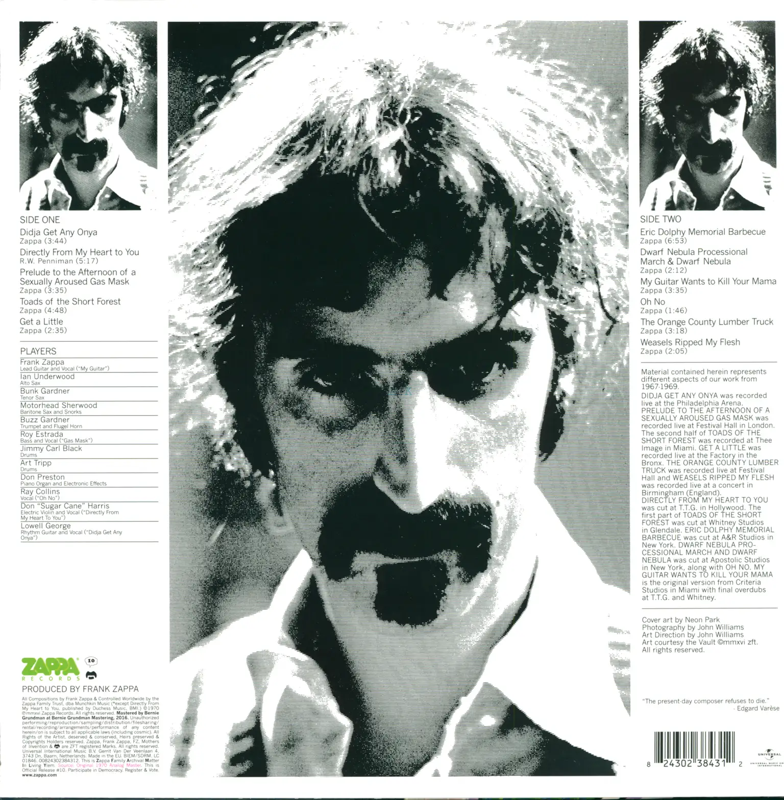 The Mothers: Weasels Ripped My Flesh, 1×LP (Vinyl)