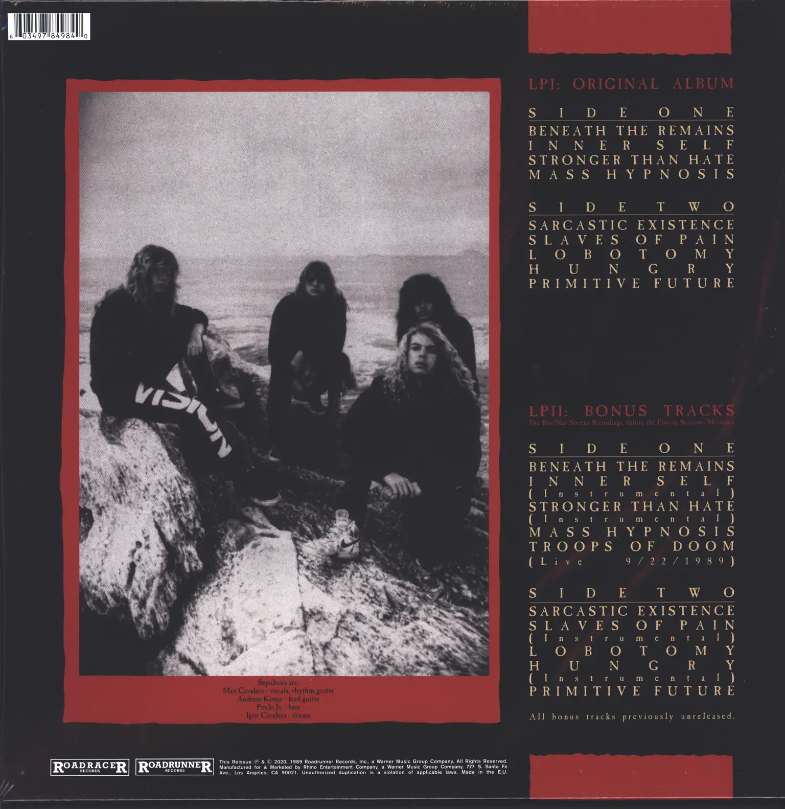 Sepultura: Beneath The Remains, 2×LP (Vinyl)