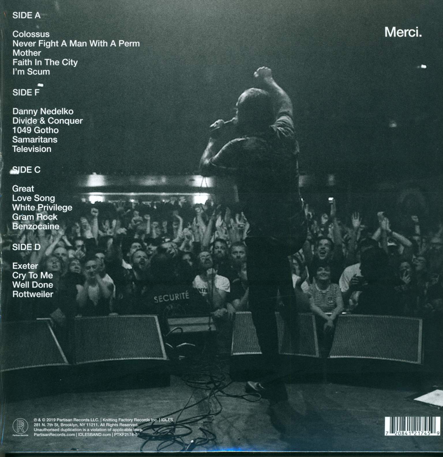 Idles: A Beautiful Thing: Idles Live At Le Bataclan, 2×LP (Vinyl)