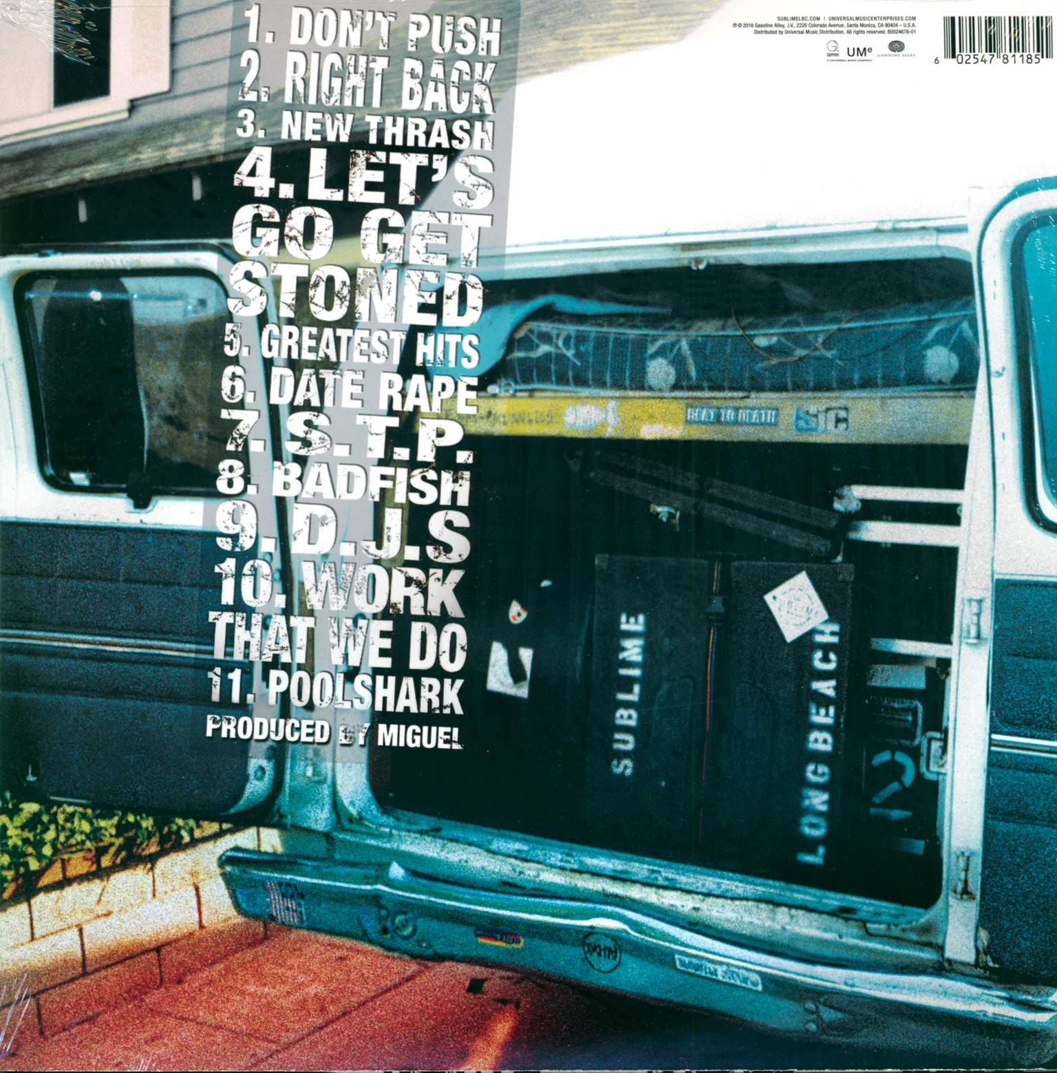 Sublime: Stand By Your Van (Live), 1×LP (Vinyl)