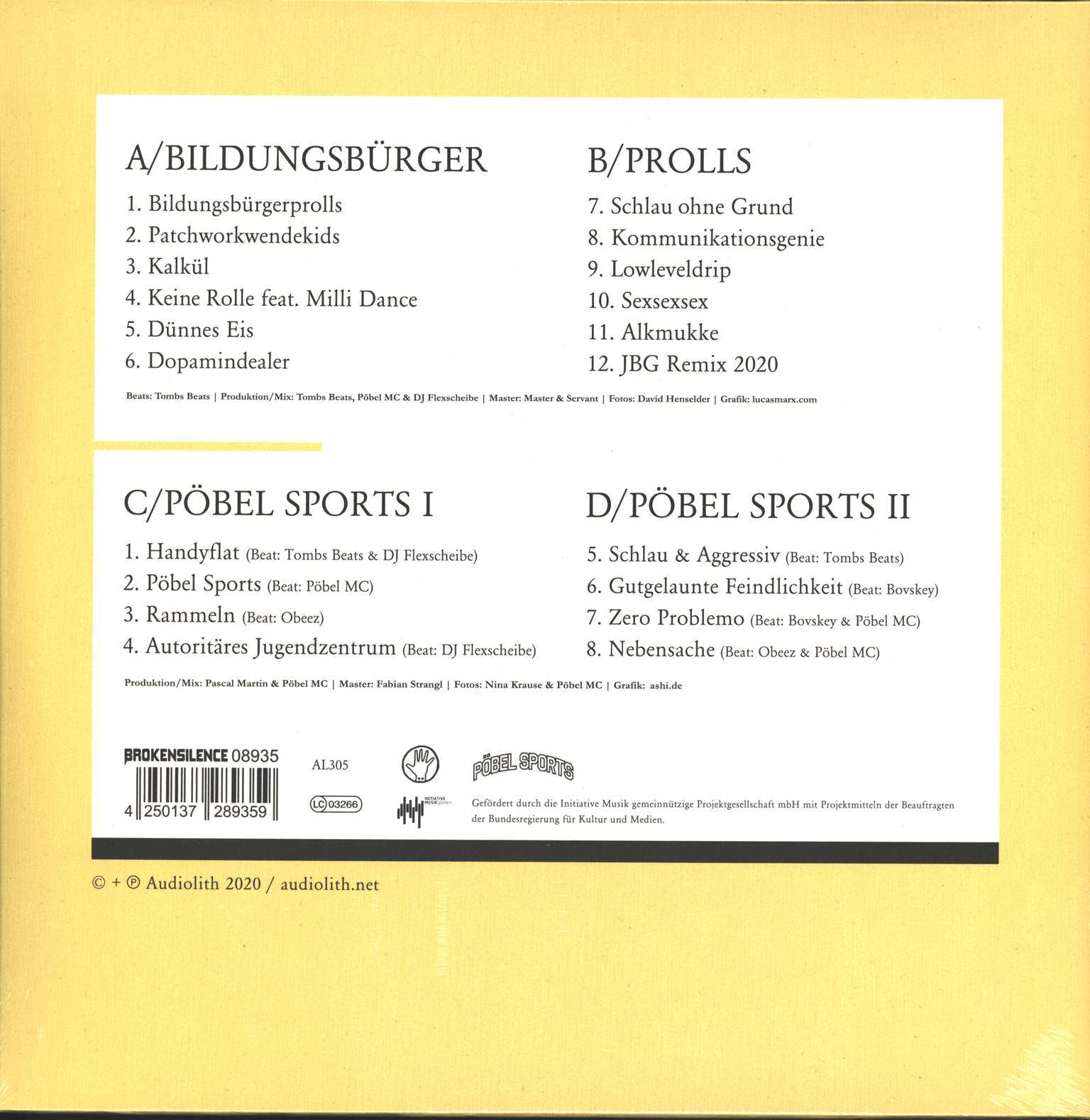Pöbel MC: Bildungsbürgerprolls, 2×LP (Vinyl)