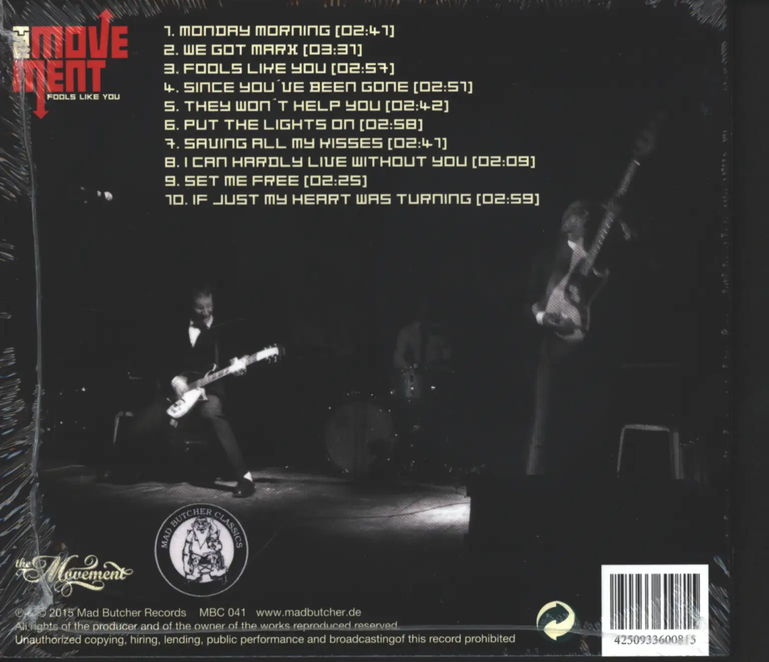 The Movement: Fools Like You, 1×CD