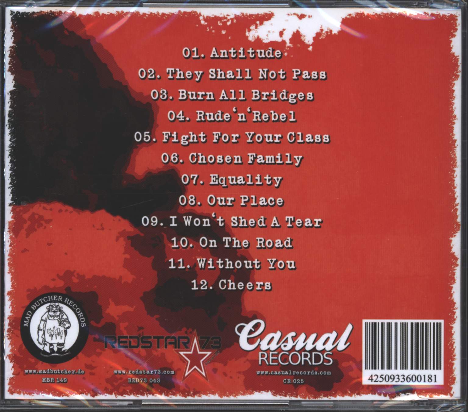 Enraged Minority: Antitude, 1×CD
